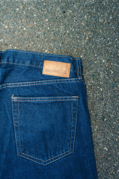 Straight Leg Denim Jeans