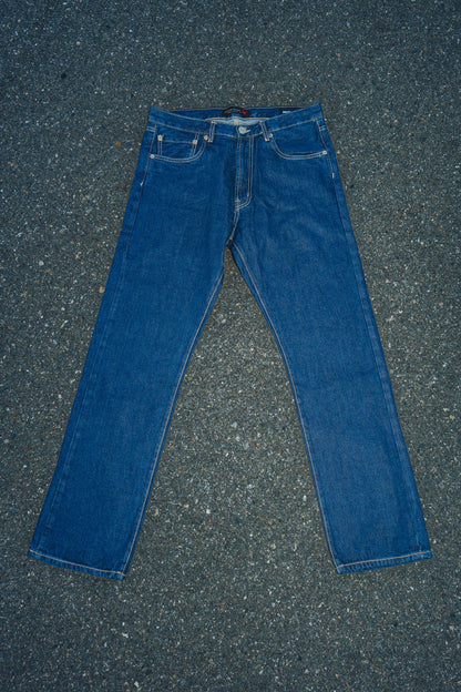 Straight Leg Denim Jeans