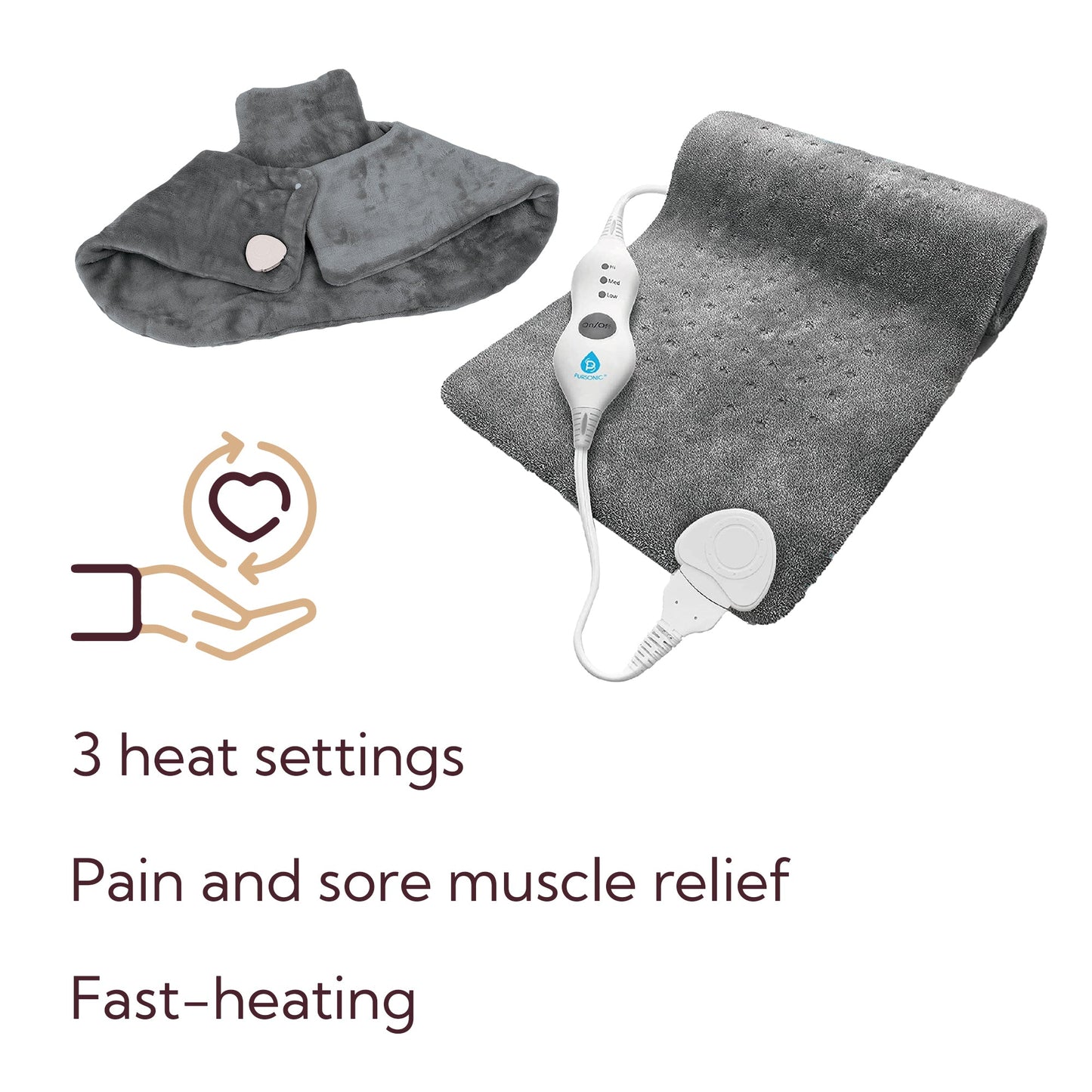 Total Comfort Package: Neck & Shoulder Warmer + Electric Heat Pad