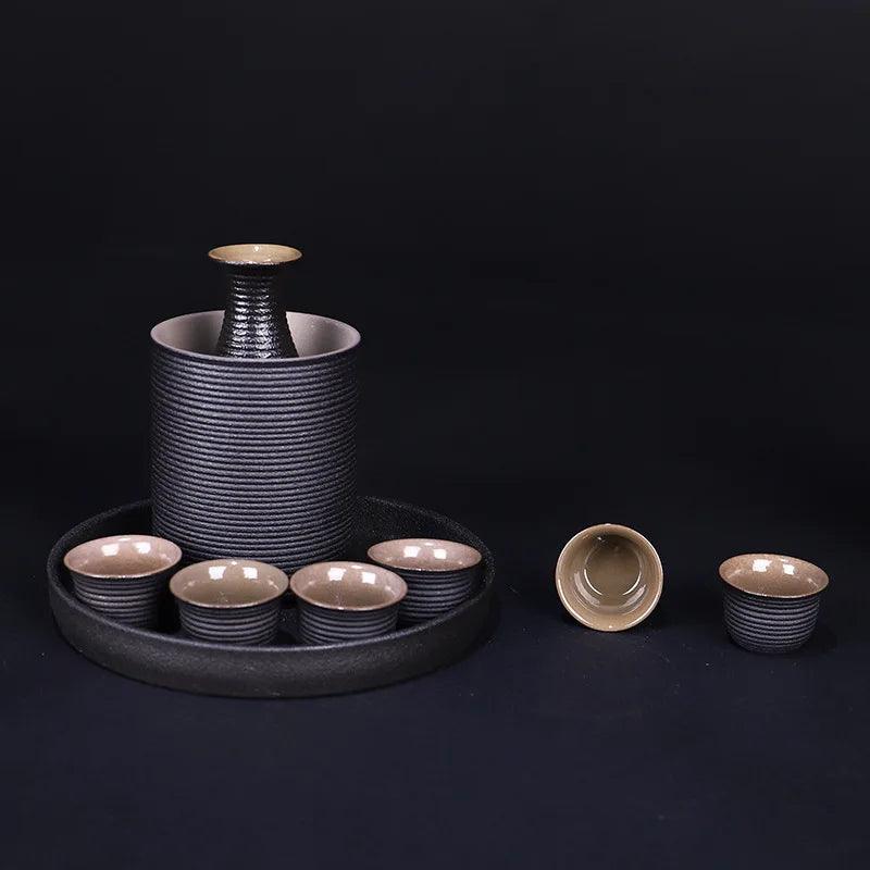 Zen Pour: Minimalist Ceramic Sake Set