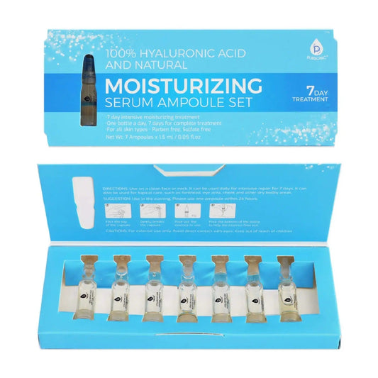 100% Hyaluronic Acid & Natural Moisturizing Serum Ampoule Set