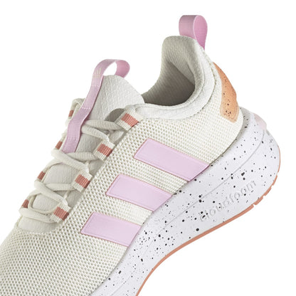 ADIDAS IF0044 RACER TR23 WMN'S (Medium) White/Orchid/Beige Textile Running Shoes