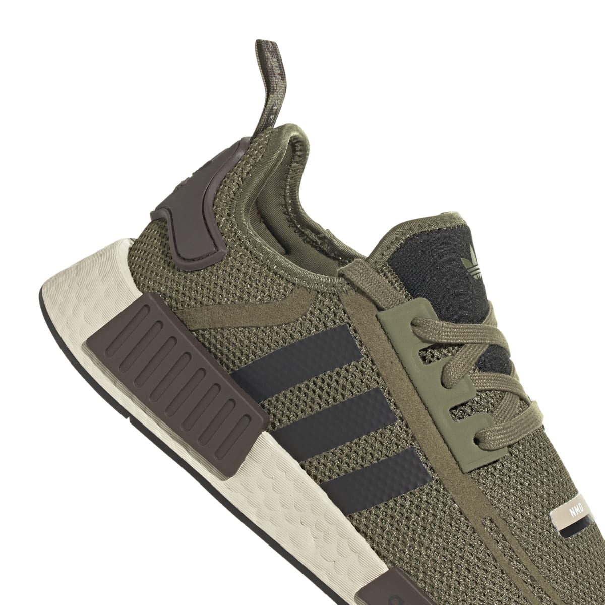 ADIDAS IG5534 NMD_R1 MN'S (Medium) Olive/Black/Olive Mesh Running Shoes