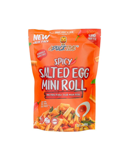 SPICY SALTED EGG MINI ROLL CHIP - 90 grams