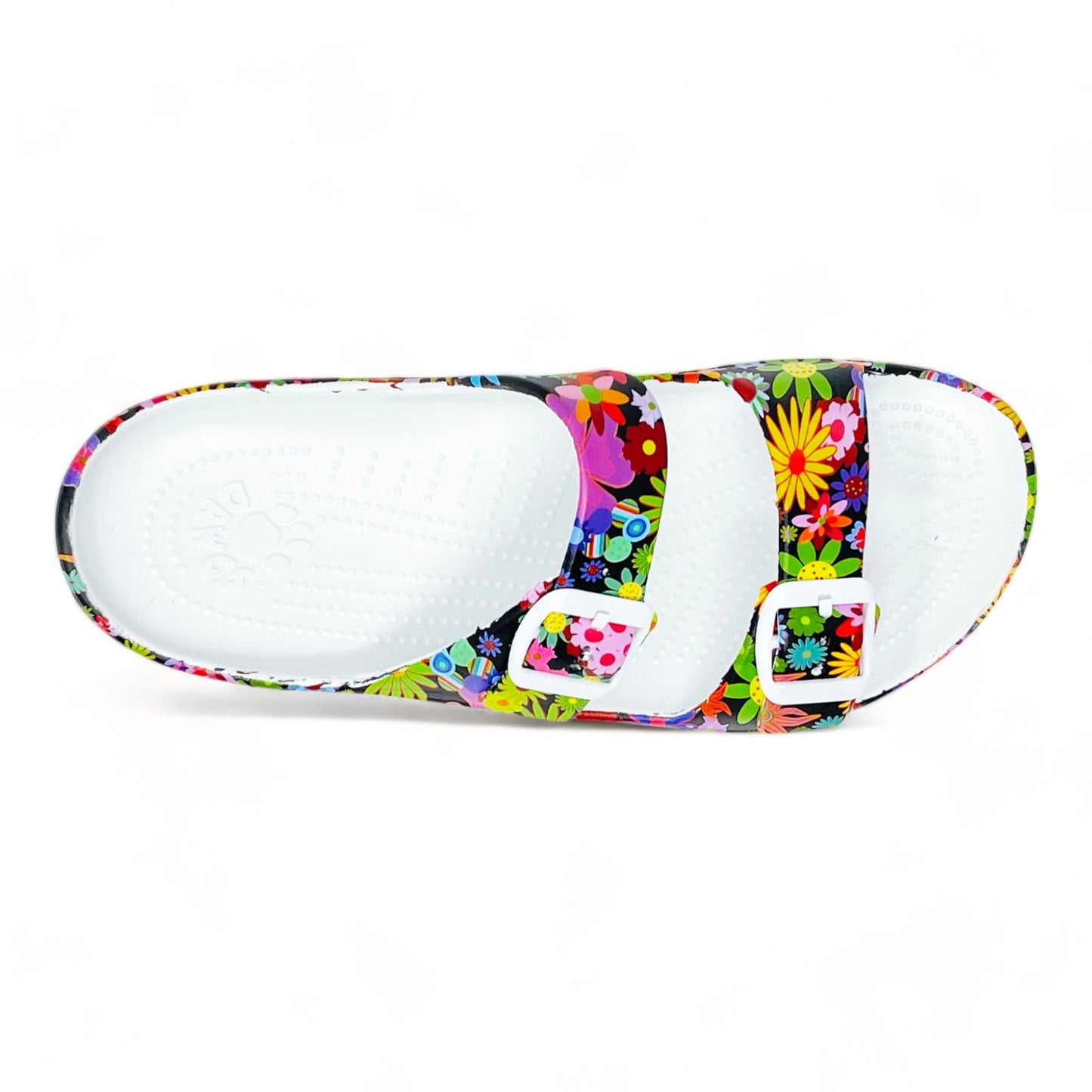 Women's PAW Print Adjustable 2-Strap Sandals - Flower Child