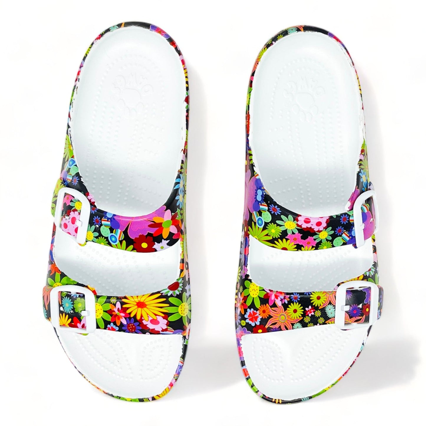 Women's PAW Print Adjustable 2-Strap Sandals