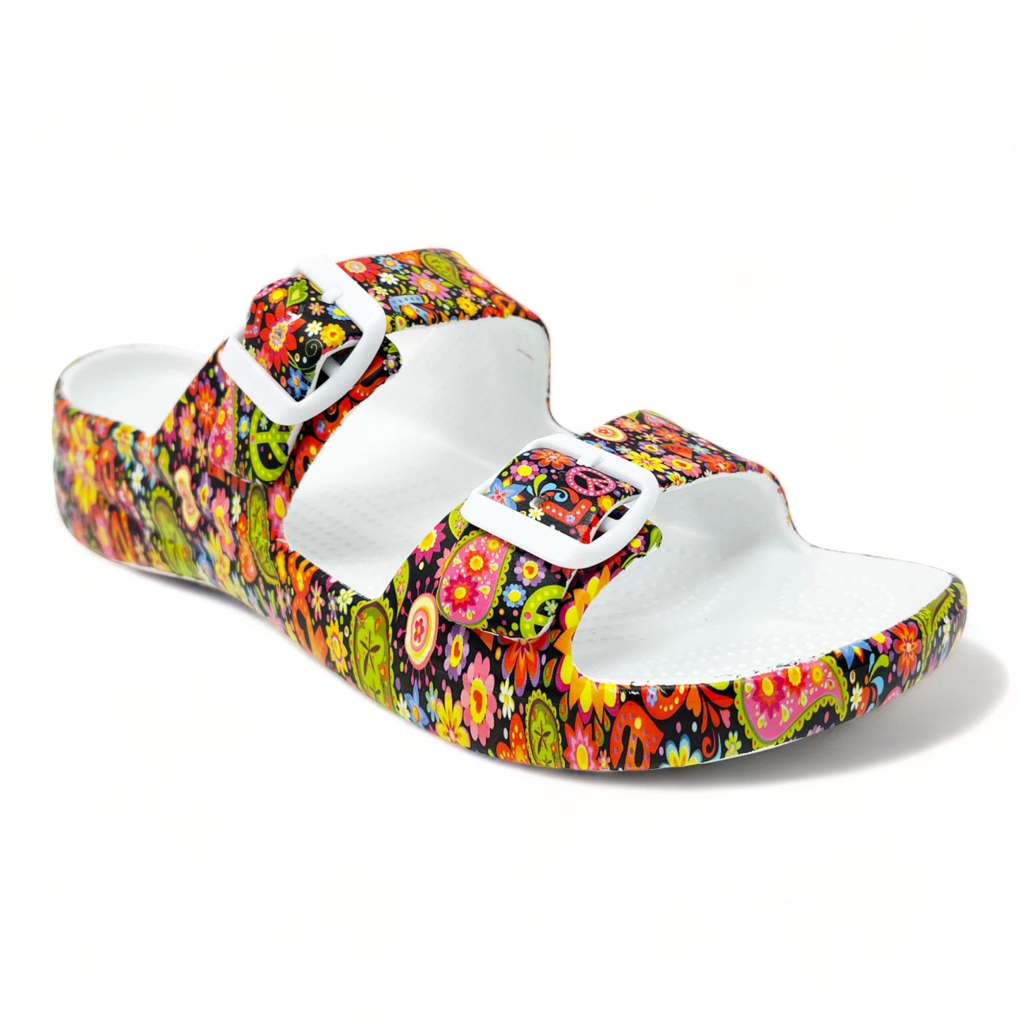 Women's PAW Print Adjustable 2-Strap Sandals