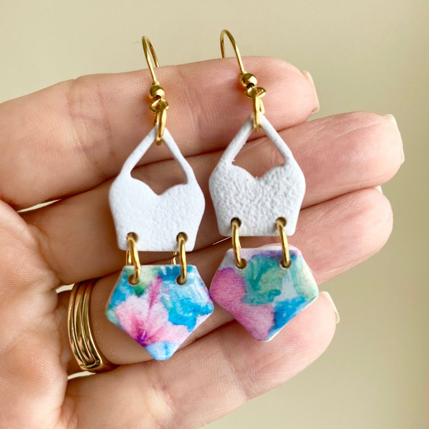 Swimsuit | Island Time Collection | Handcrafted Polymer Clay Earrings