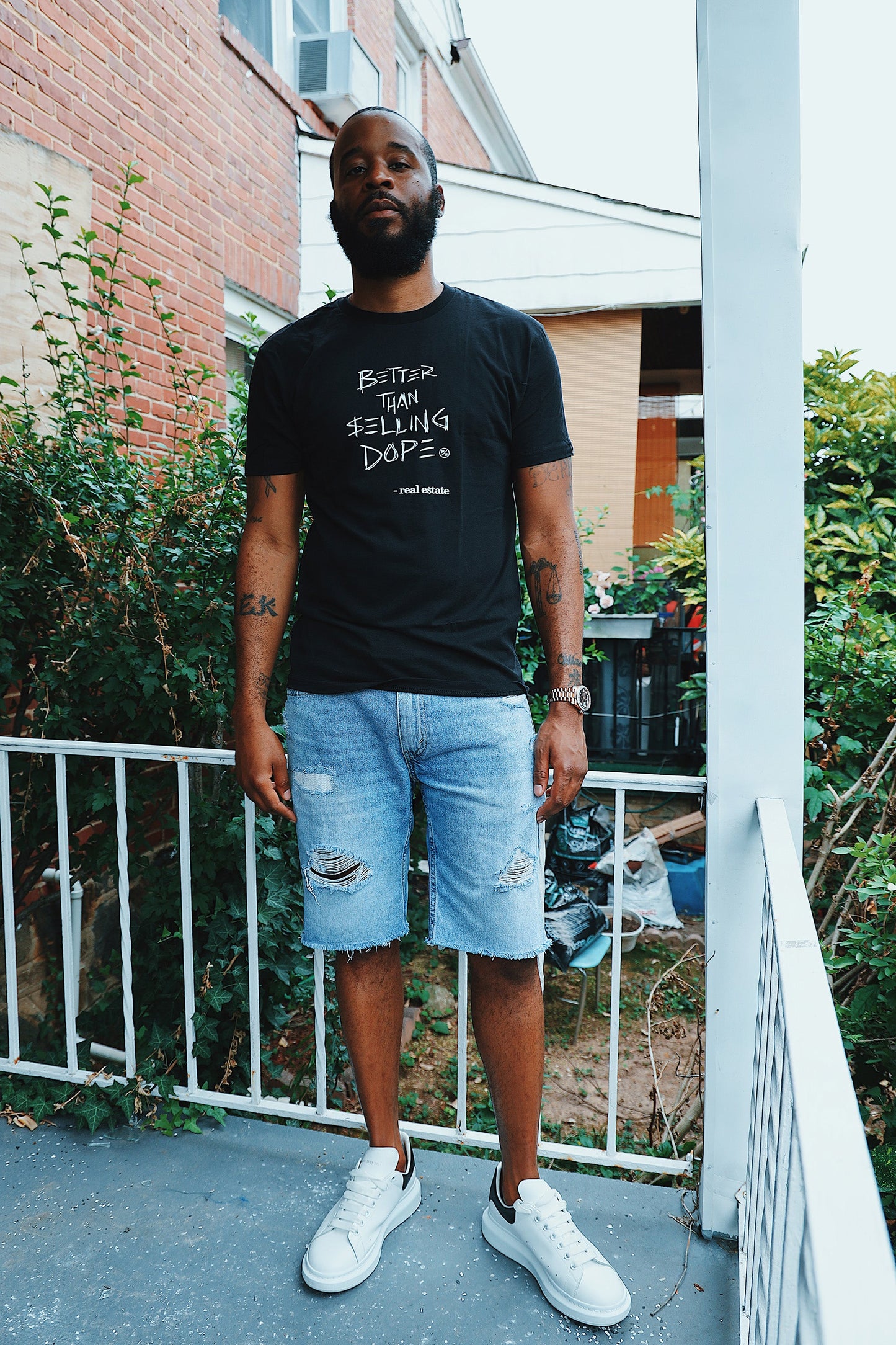 Better Than Selling Dope - Real Estate (Black Tee)