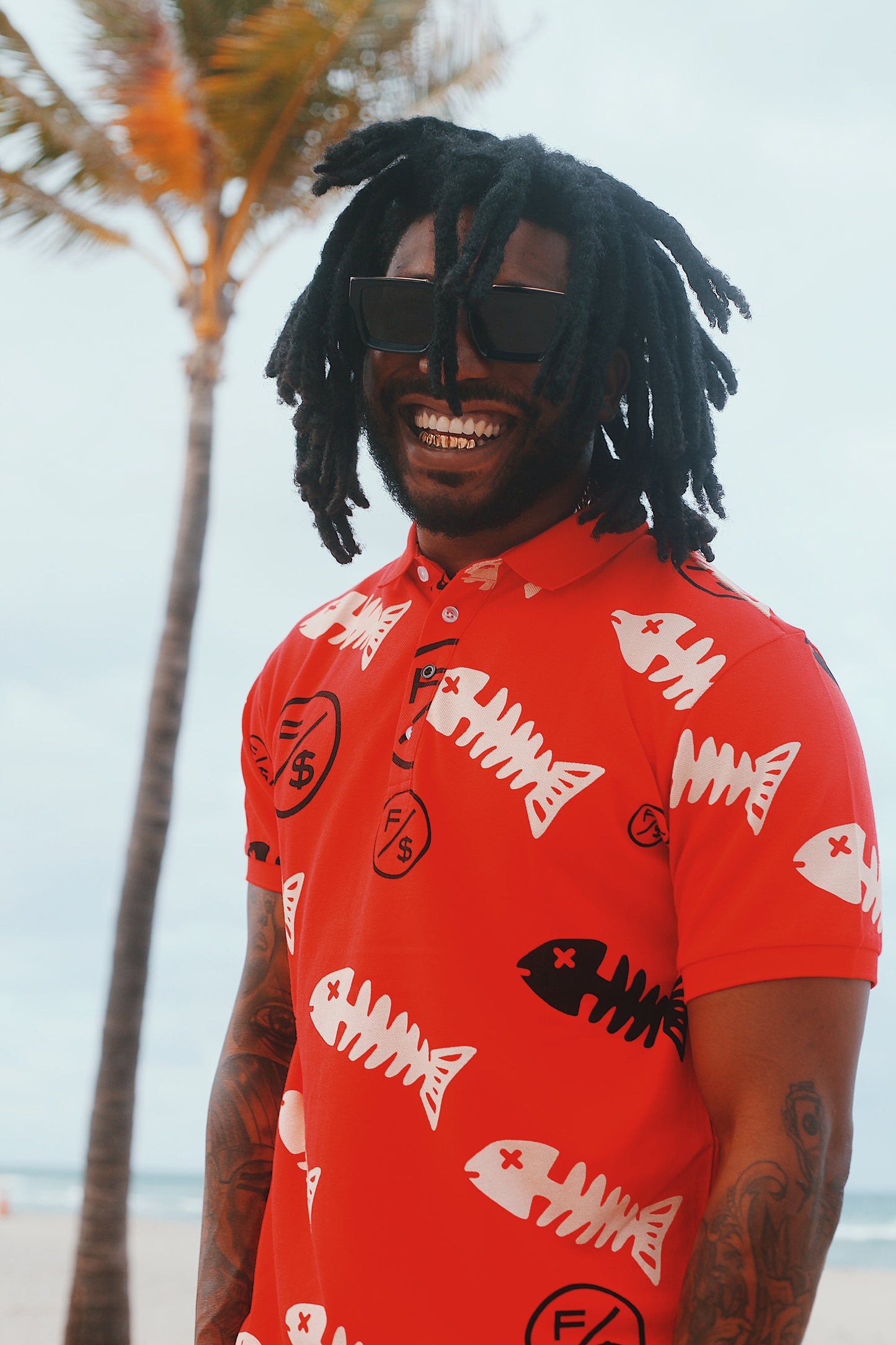 Fishscale Polo (Red)