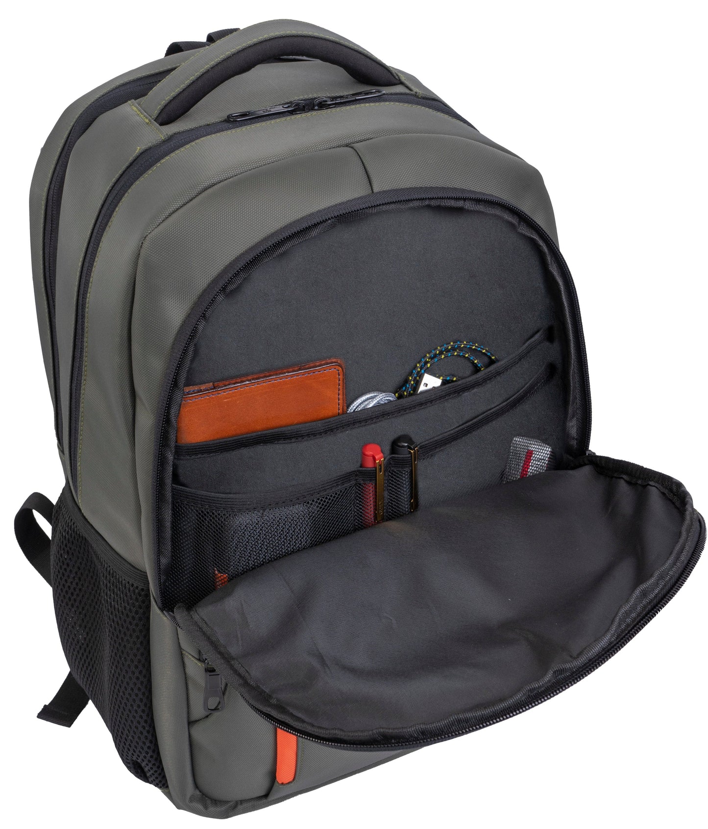 Jack Abrahams | The Chandler | Men's 20-In Coated Workbook Backpack with USB Port