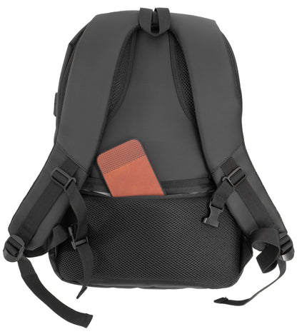 Jack Abrahams | The Chandler | Men's 20-In Coated Workbook Backpack with USB Port