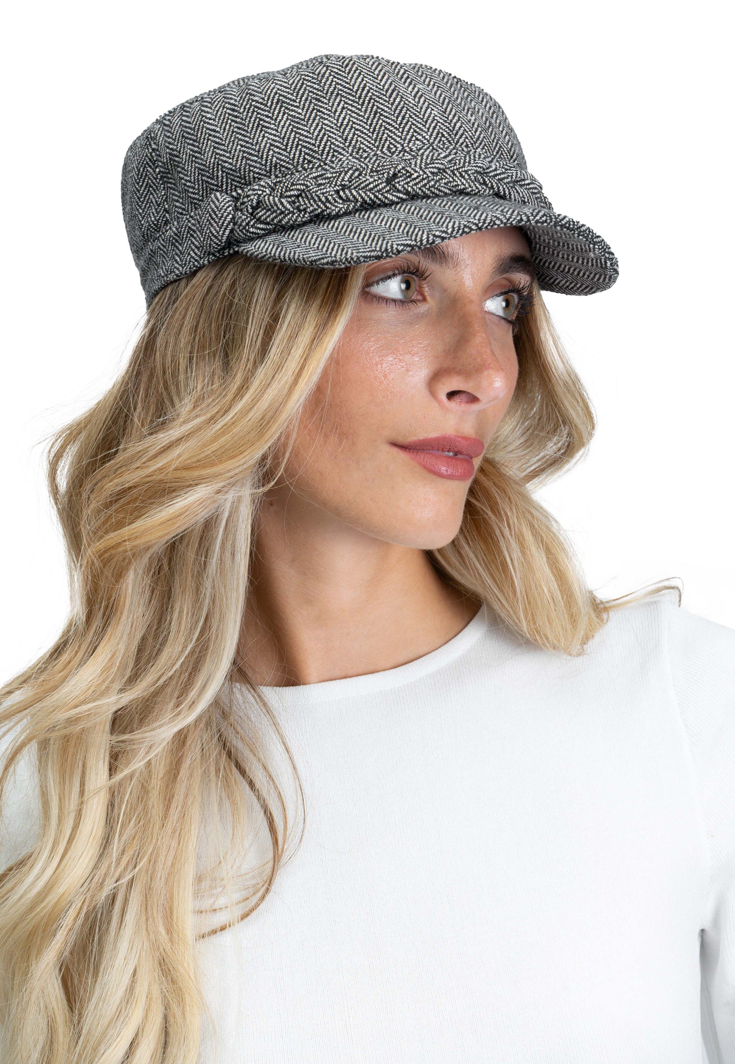 Jones New York Herringbone Cadet Cap