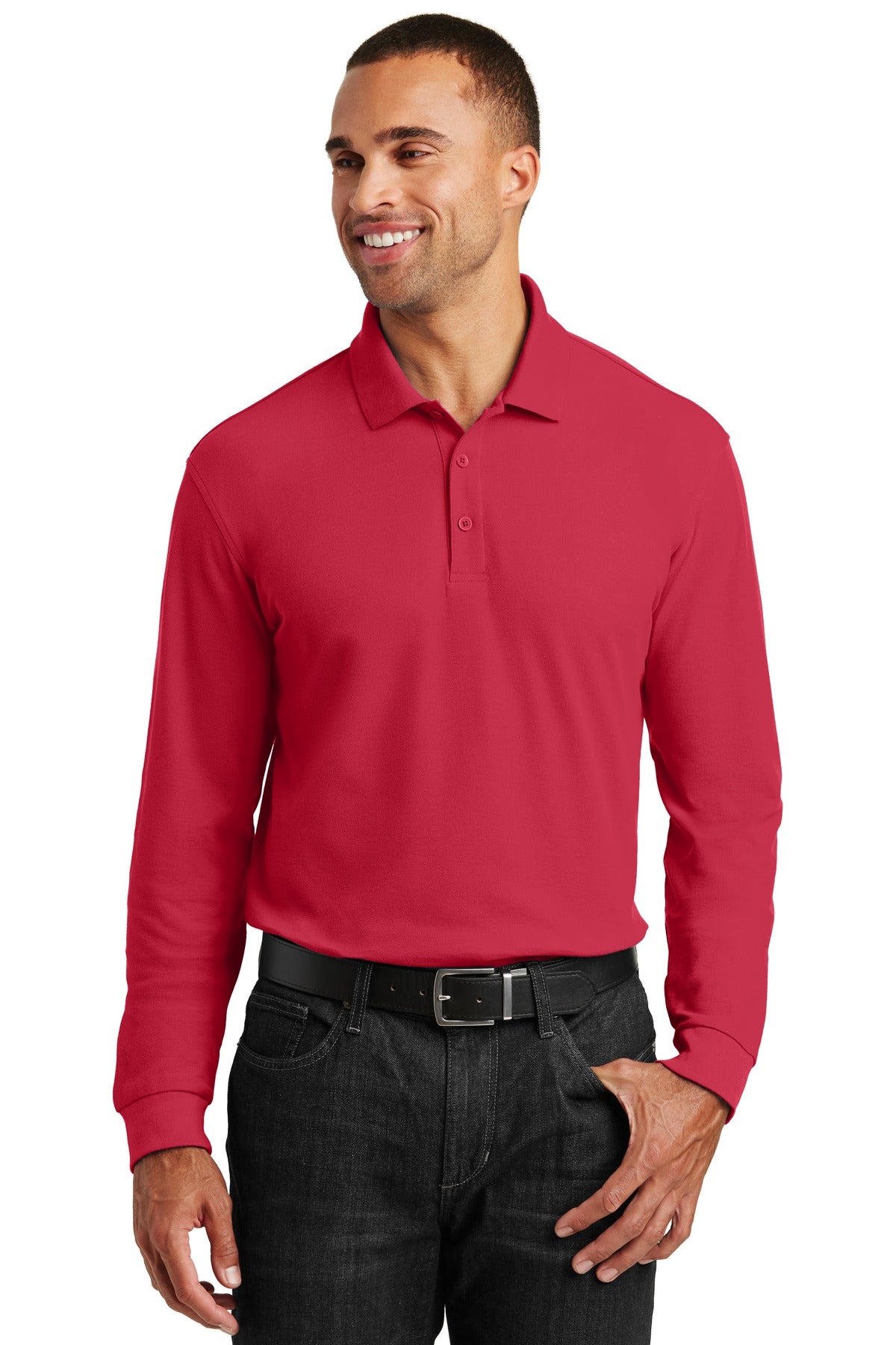 Port Authority Long Sleeve Pique Polo K100LS