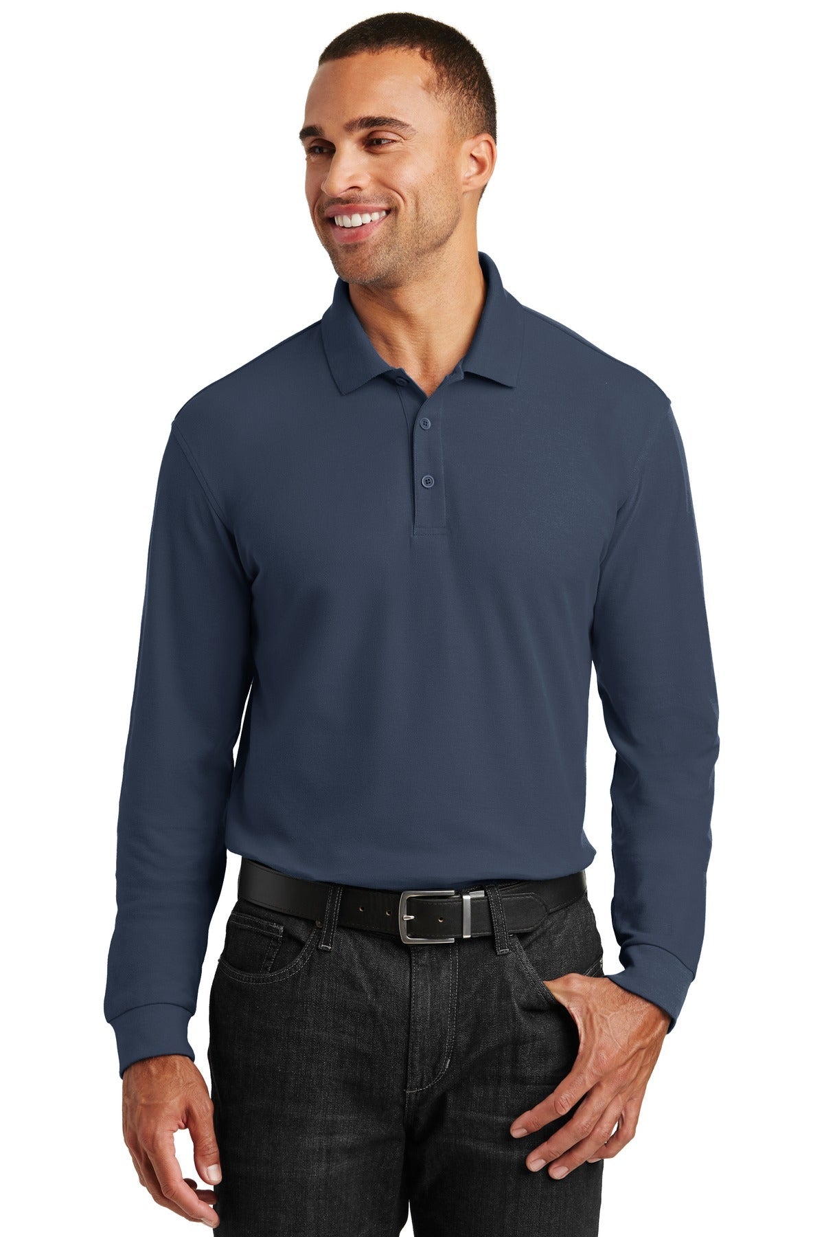 Port Authority Long Sleeve Pique Polo K100LS