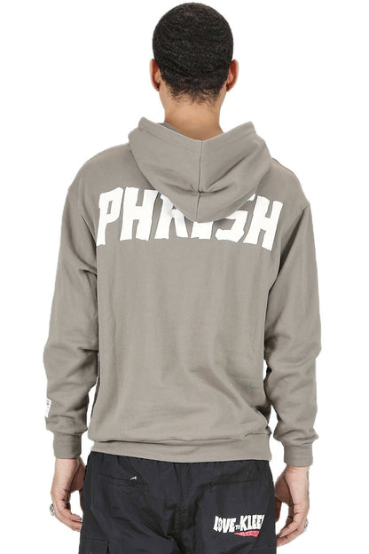 ASH GREY Men's Premium French Terry Graphic Pullover Hoodie