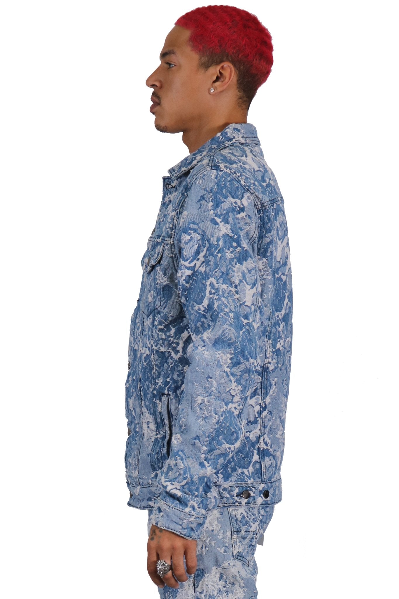 Flex Men's Jacquard Denim Jacket