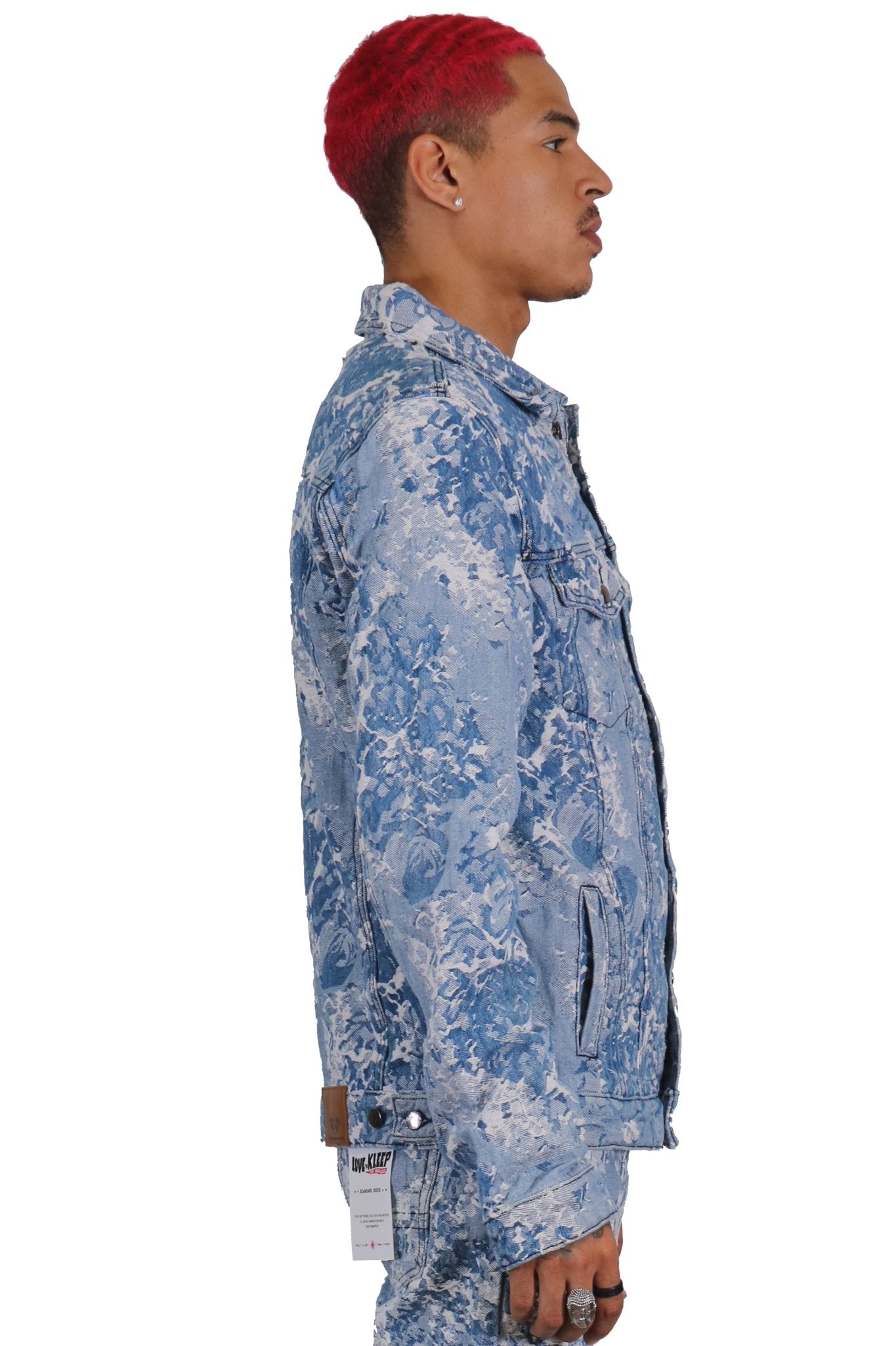 Flex Men's Jacquard Denim Jacket