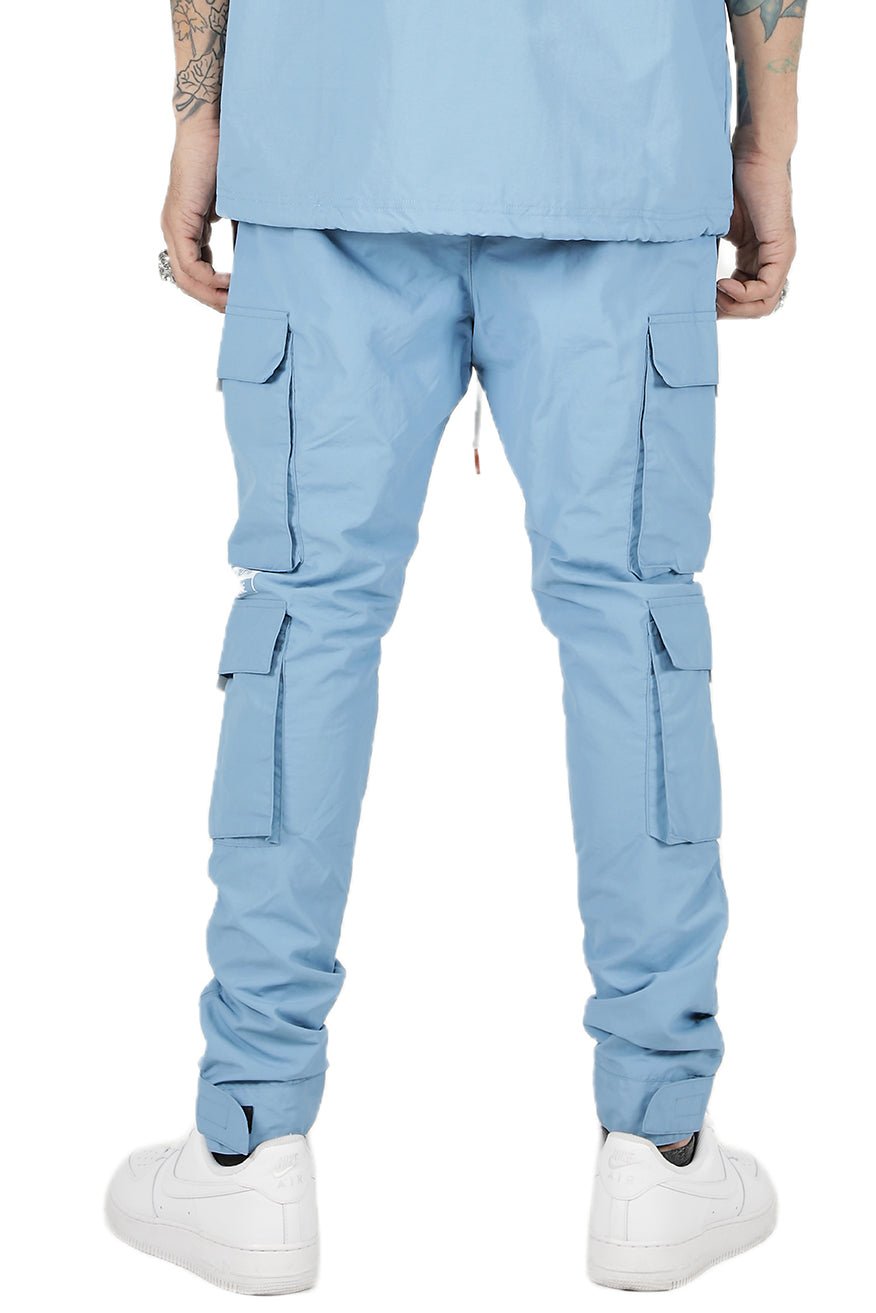 Kloud Men's premium crispy nylon cargo jogger pants