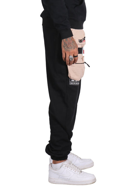 ROX Men's Premium French Terry Jogger Pants with Multi 3D Pocket