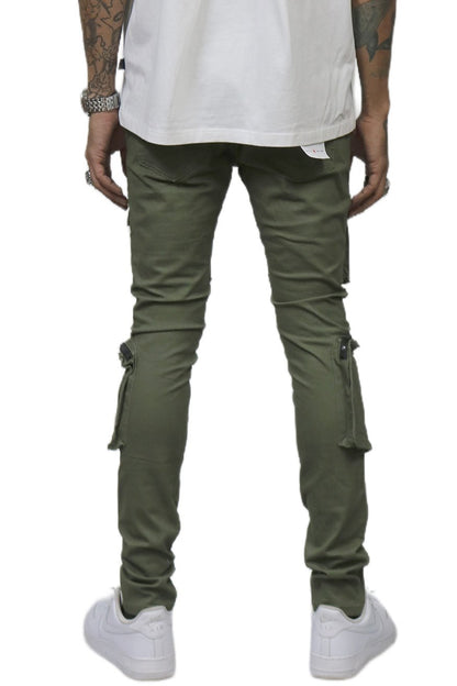 Verde Men's premium twill cargo pant with multi functional pockets