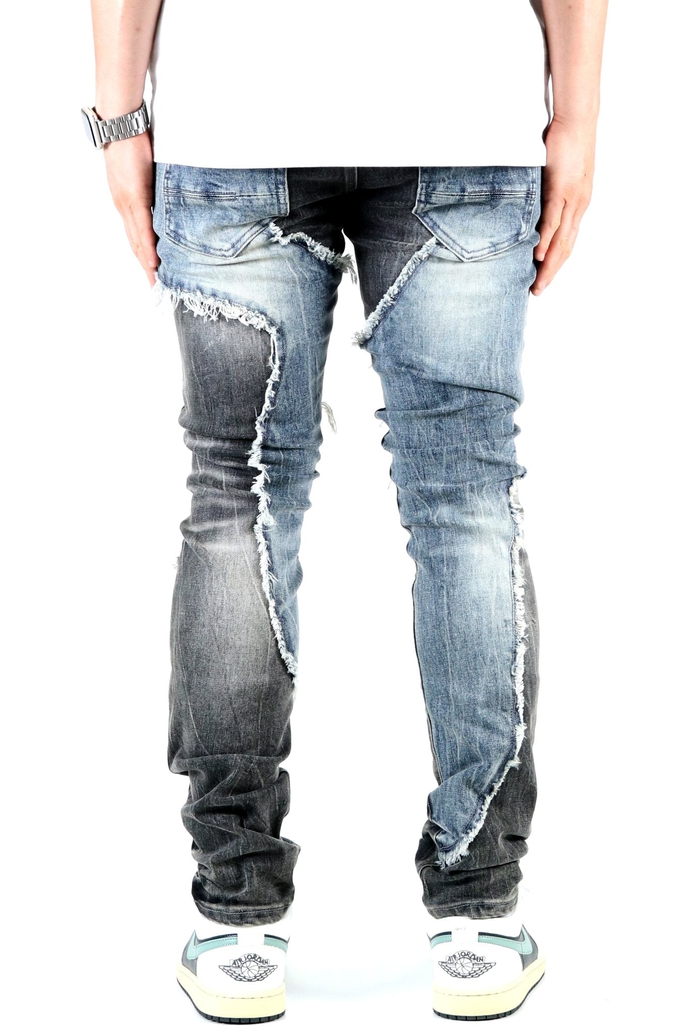 TOTE Men's Premium Heavy Washed Skinny Denim Pants