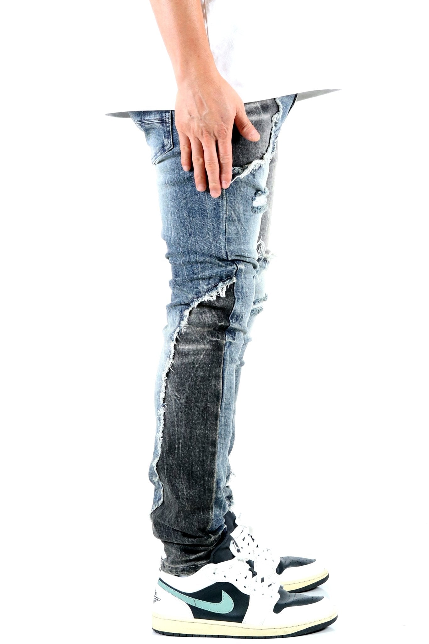 TOTE Men's Premium Heavy Washed Skinny Denim Pants