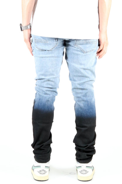 MIKE Men's Premium Heavy Washed Skinny Denim Pants