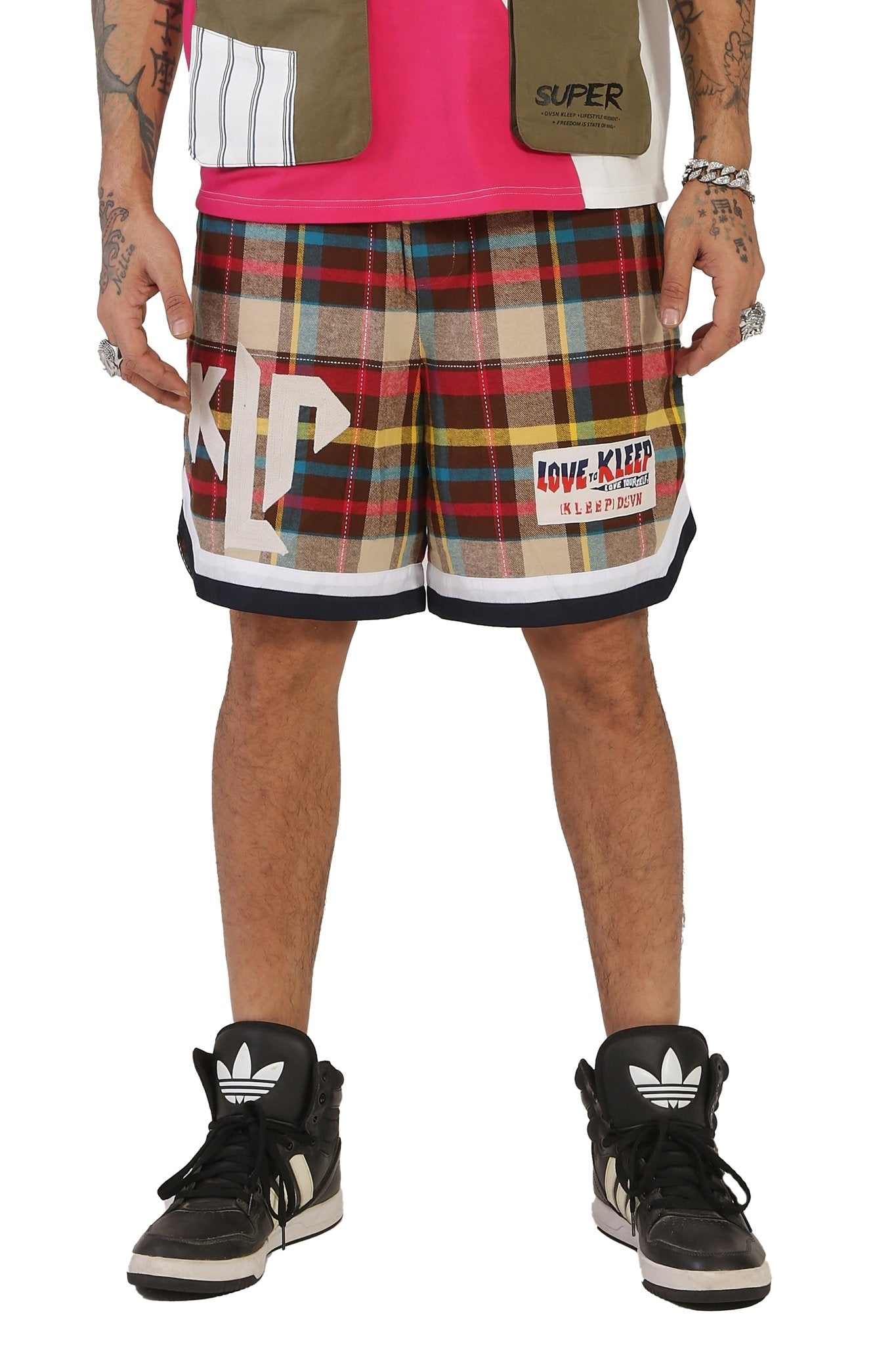 Bijou Men's Plaid Short Pants