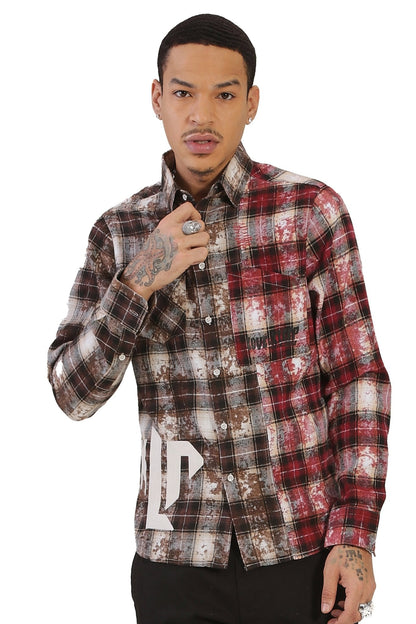 GRESI Men's premium flannel button down shirt