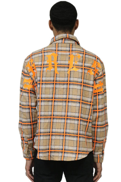 ROY Men's flannel button down shirt