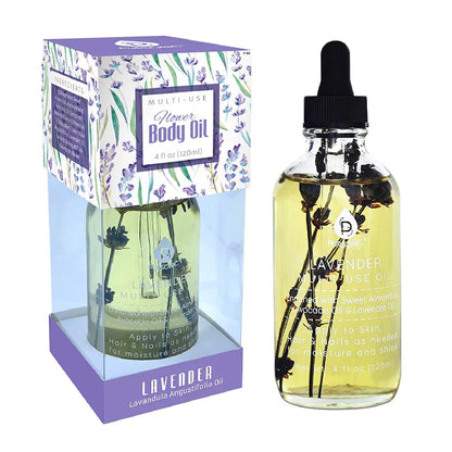 Lavendar Flower Multi Use  Body Oils 4 Oz