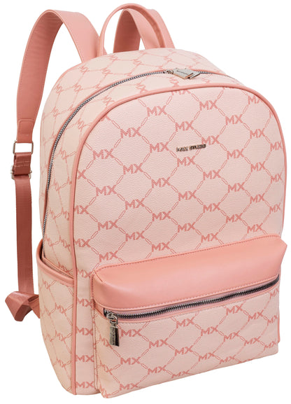 Max Studio Pebble Grain Signature Print Backpack