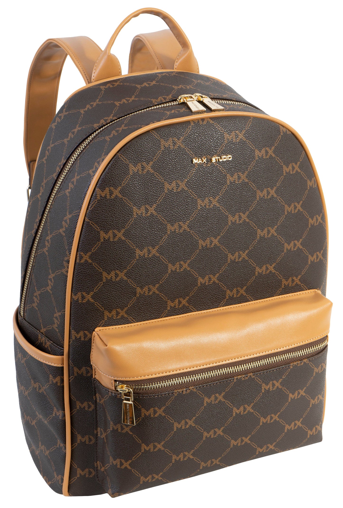 Max Studio Pebble Grain Signature Print Backpack