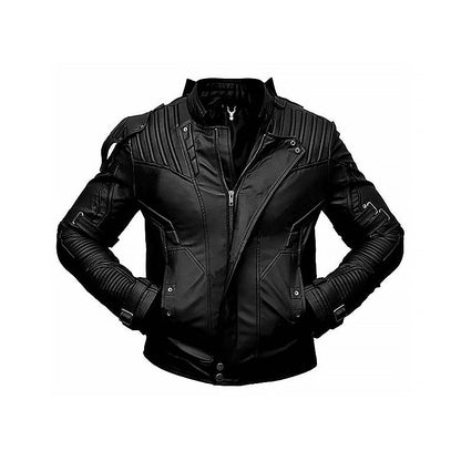 Belted Cuffs Moto Jacket