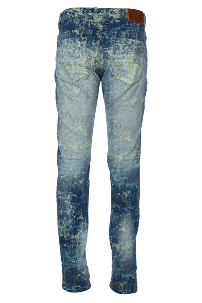 Mohamed | Printed Denim Jeans With Wash