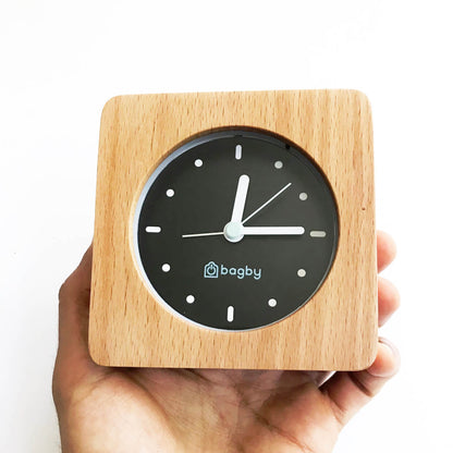 Bagby EMF-Free Minimalist Silent Analog Alarm Clock