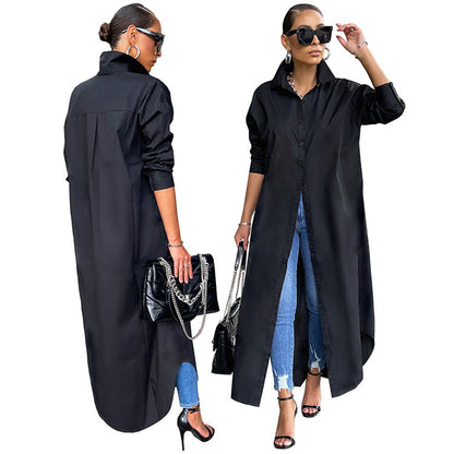 Passion Chic Button Down Classic Shirt Dress