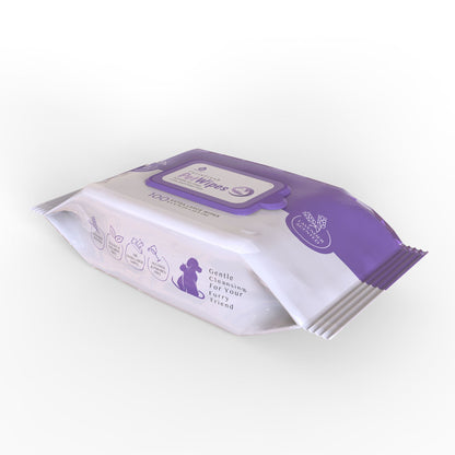 Furry Fresh Pet Wipes - Lavender Scented, 100 Extra Large Wipes