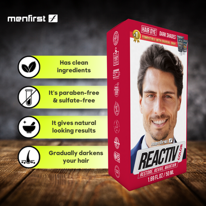 Menfirst - Reactiv Semi-Permanent Instant Hair Dye for Men - 1 Pack - 1.69 Oz Each