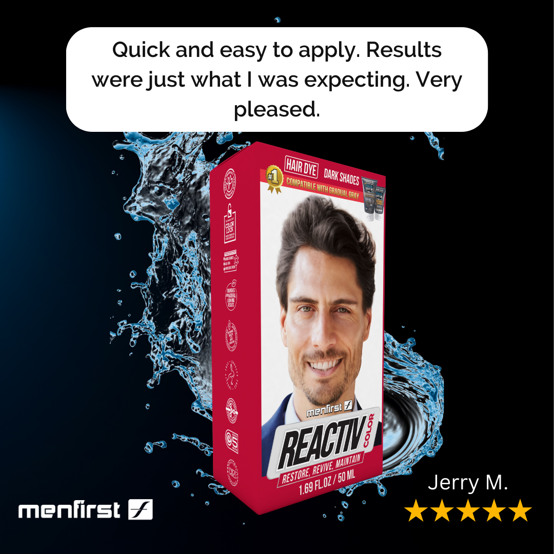 Menfirst - Reactiv Semi-Permanent Instant Hair Dye for Men - 1 Pack - 1.69 Oz Each