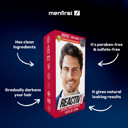 Menfirst - Reactiv Semi-Permanent Instant Hair Dye for Men - 1 Pack - 1.69 Oz Each