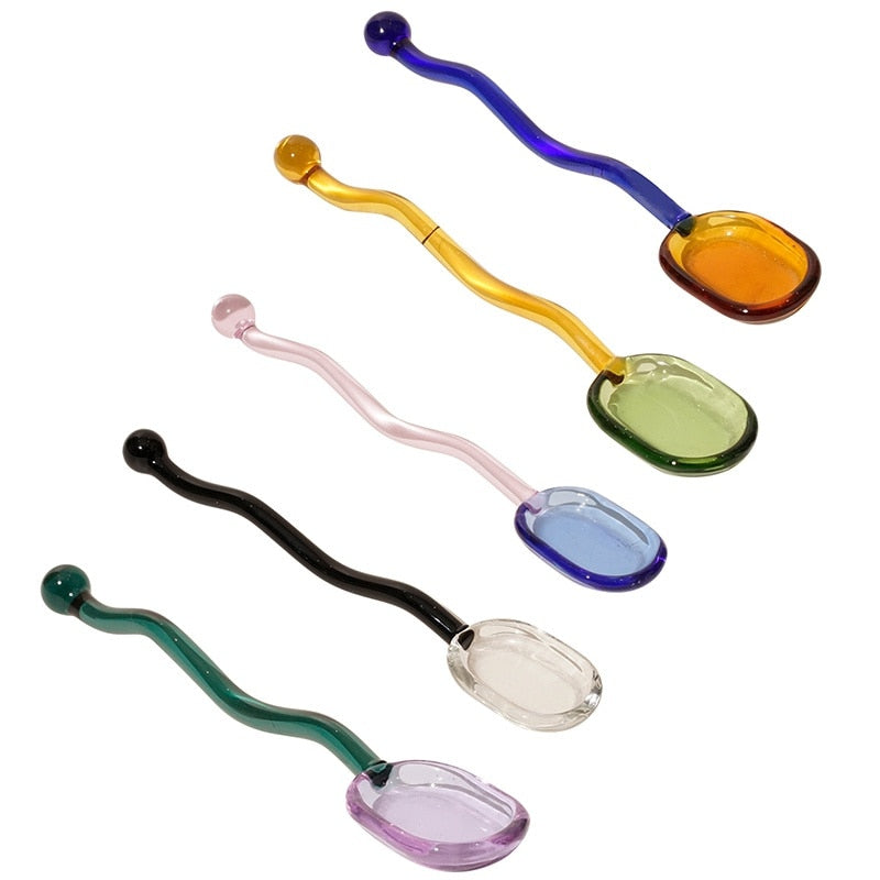 Deco Glass Spoon Set