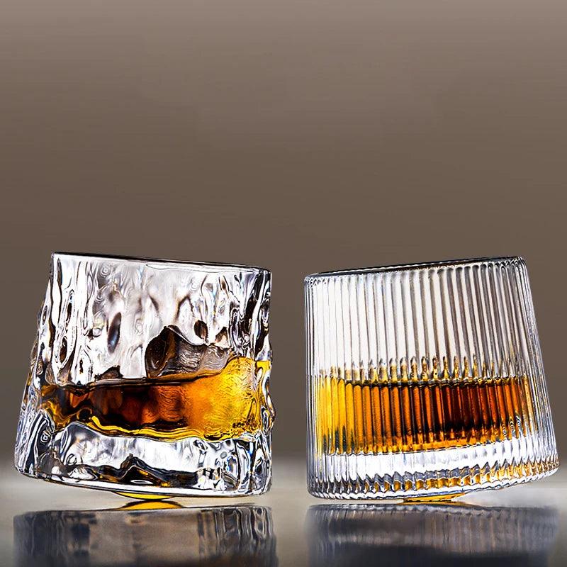 Sculpted Elegance: Designer Whiskey Glass Collection