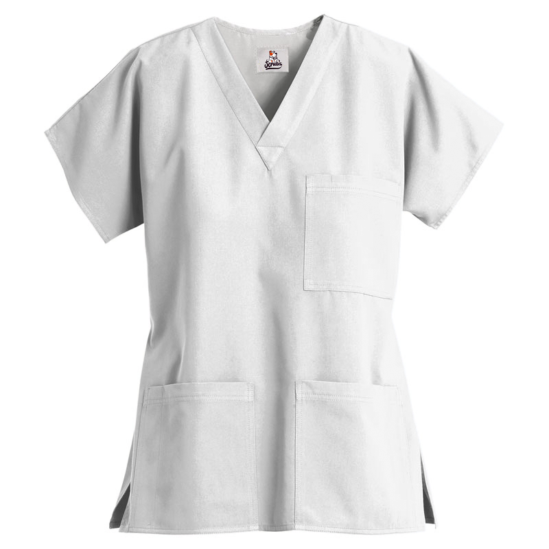 Unisex 3-Pocket V-Neck Top