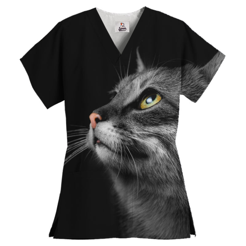 Unisex 3-Pocket V-Neck Top