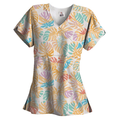 Rainforest Collection Mock Wrap Top