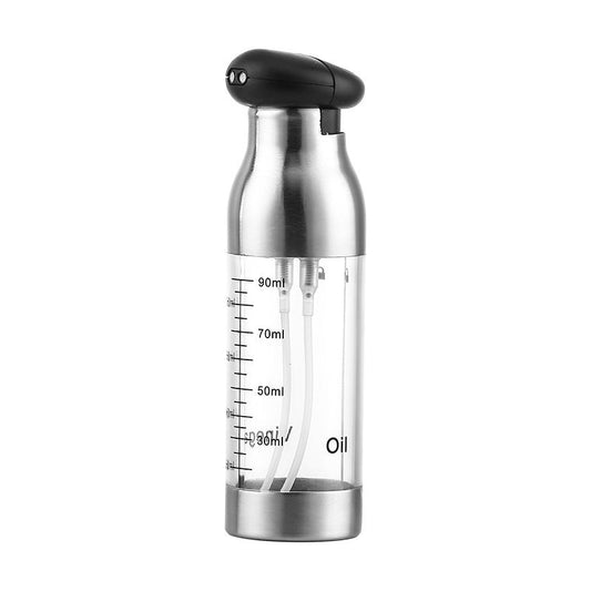 Stainless Steel Double-Layer Oil Spray Bottle | 90ml Capacity