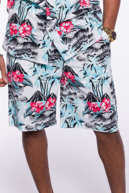 Stephan | Printed Linen Short