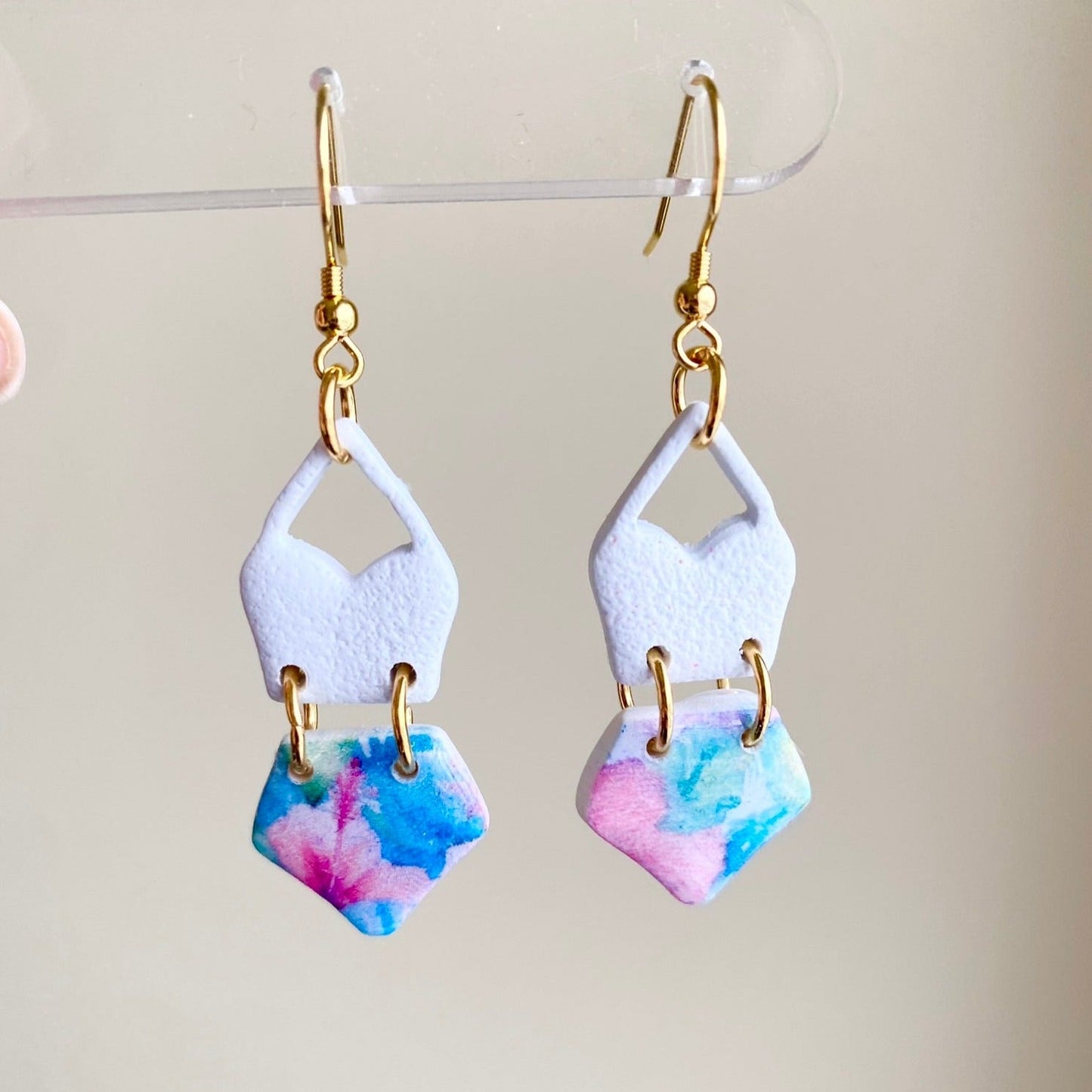 Swimsuit | Island Time Collection | Handcrafted Polymer Clay Earrings